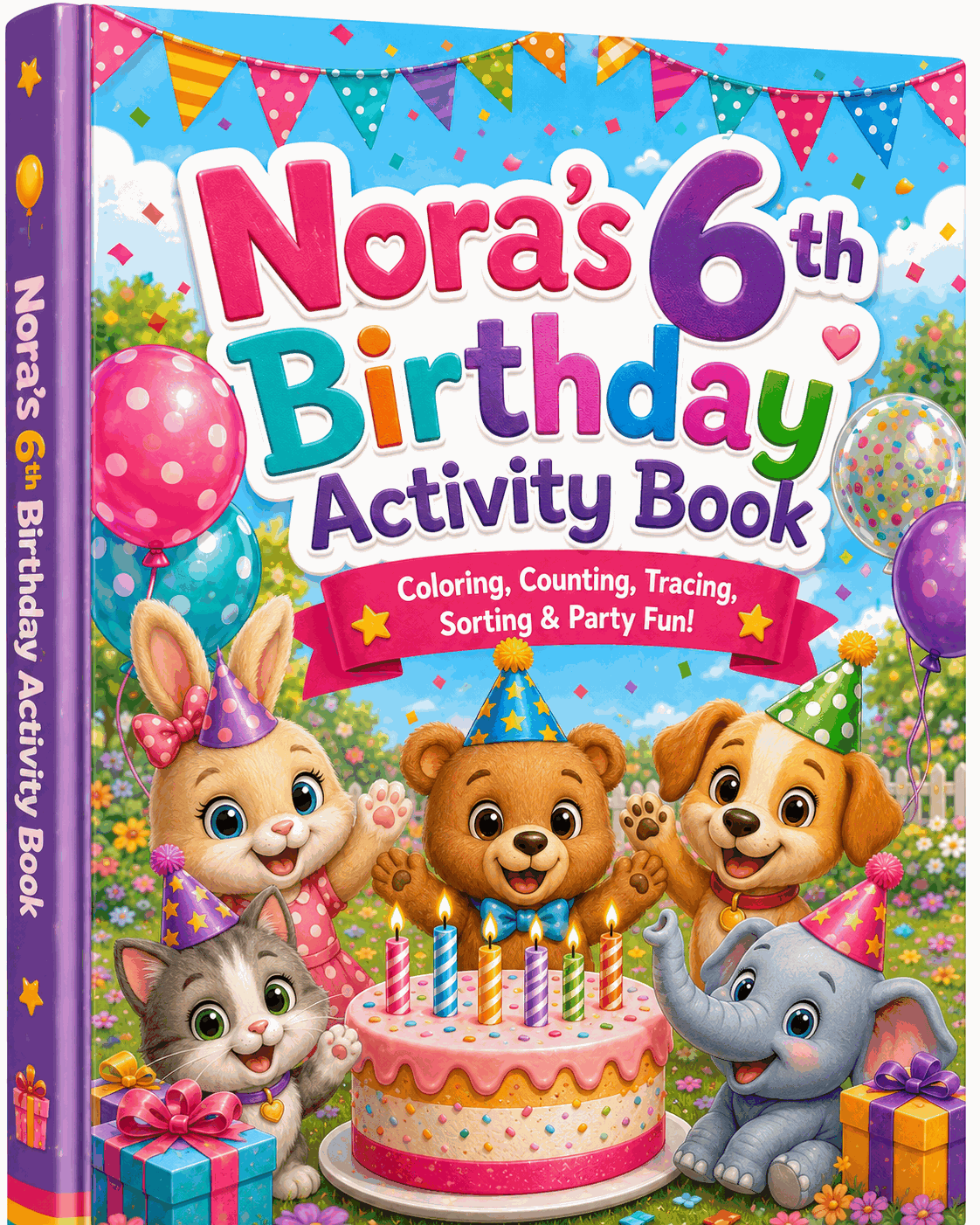 Personalized Birthday Coloring Activity Pack
