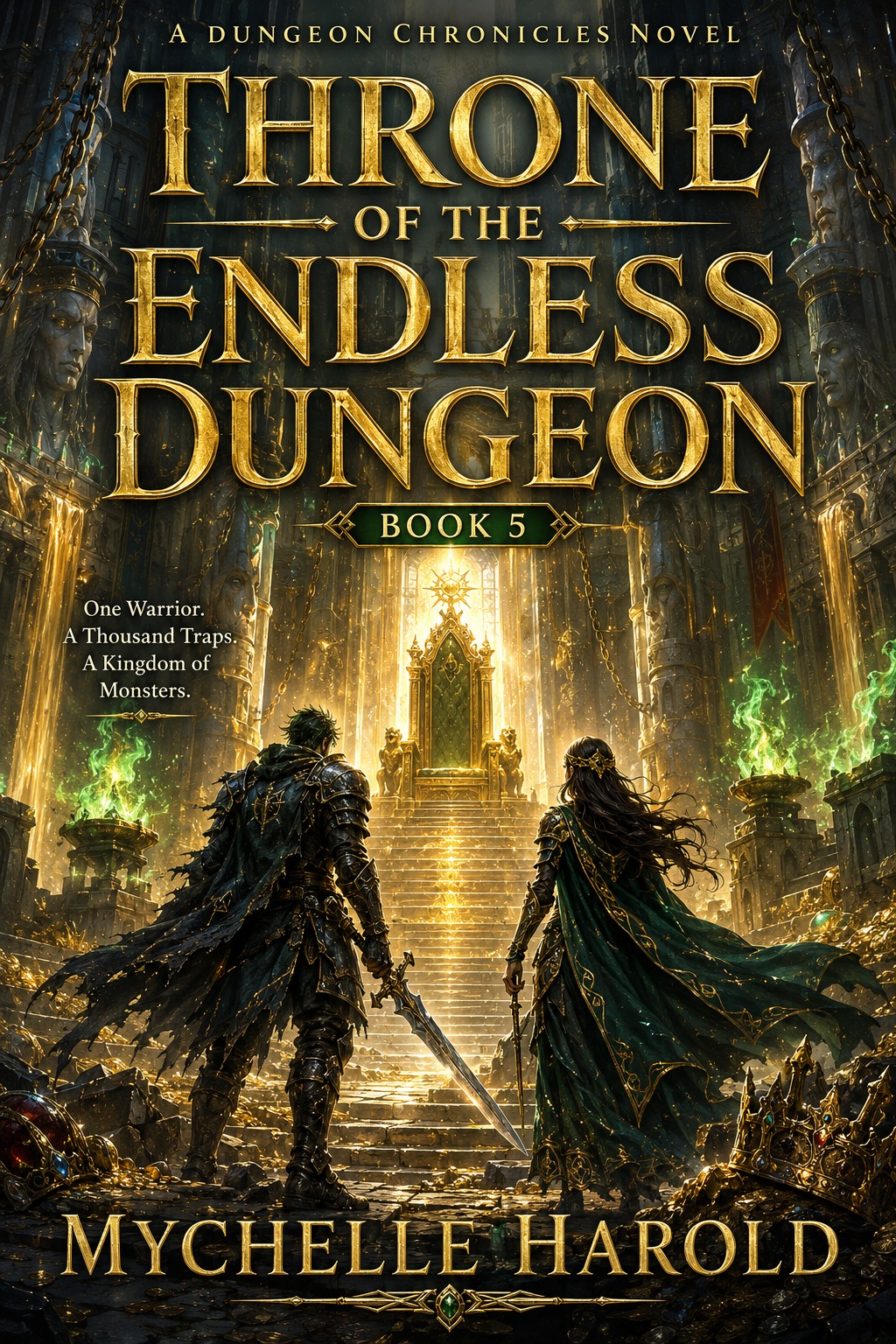 THRONE OF THE ENDLESS DUNGEON: One Warrior. A Thousand Traps. A Kingdom of Monsters. (BOOK 5 - A Dungeon Chronicles Novel)