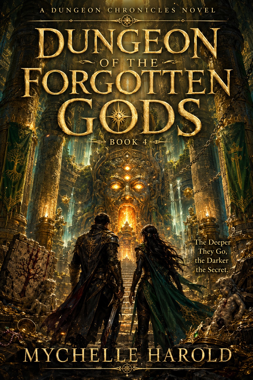 DUNGEON OF THE FORGOTEN GODS: Treasure, Betrayal, and a King Who Never Died. (Book 4 - A Dungeon Chronicles Novel)