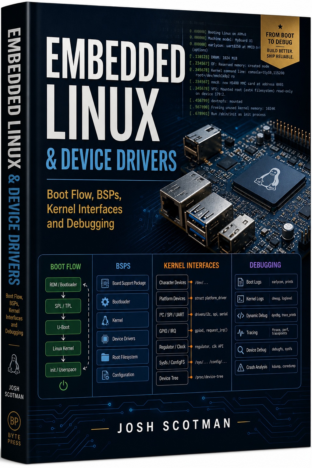 EMBEDED LINUX & DEVICE DRIVERS: Boot Flow, BSPs, Kernel Interfaces and Debugging