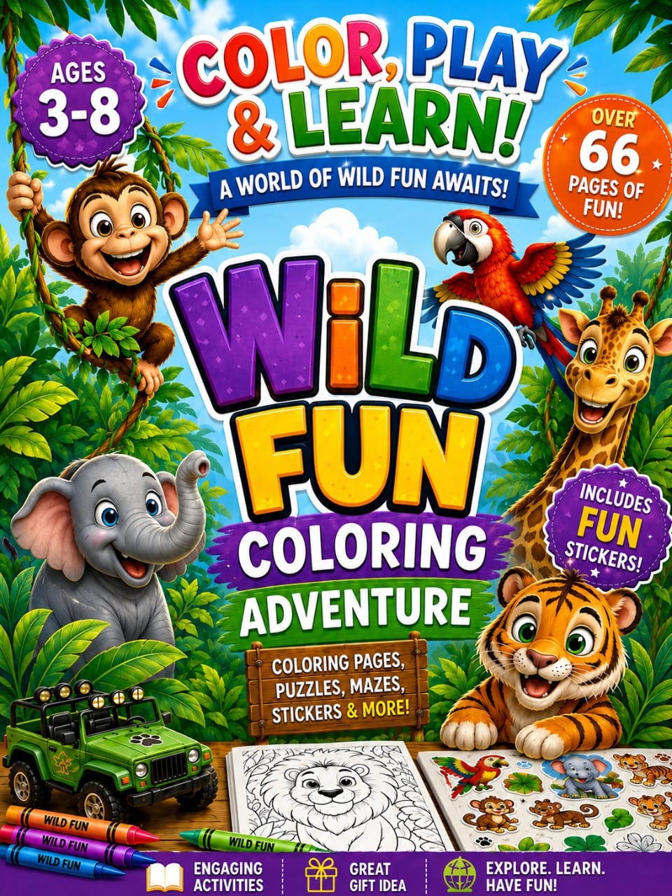 Wild Fun Coloring Adventure